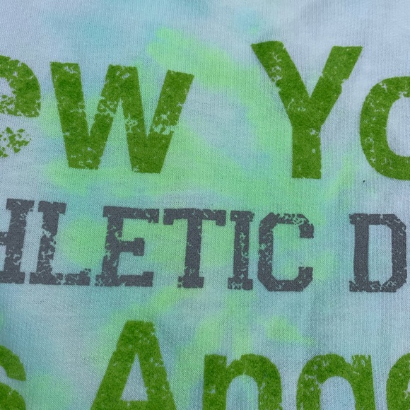 NWT neon green/white tie dye L/S crop sweatshirt - Picture 9 of 16